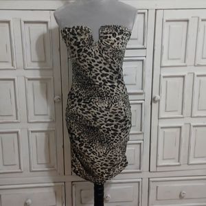 LOVE CULTURE medium animal print dress